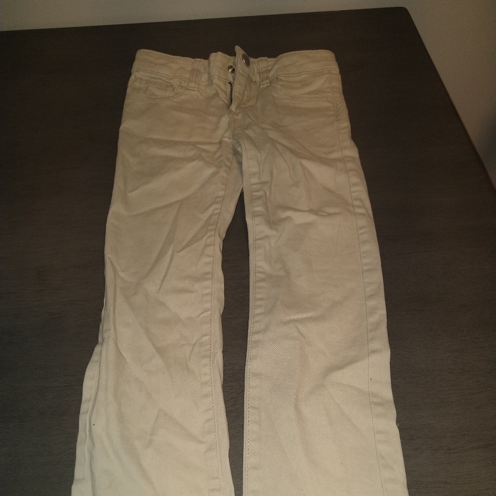 Size 6 girls khaki stretch pants